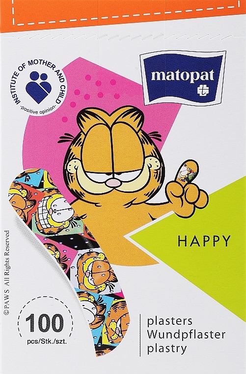 Plastry medyczne Matopat Happy, 19 x 76 mm - Matopat — Zdjęcie N1