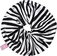 Gumka do włosów, zebra - Styledry XXL Scrunchie Dazzle Of Zebras — Zdjęcie N1