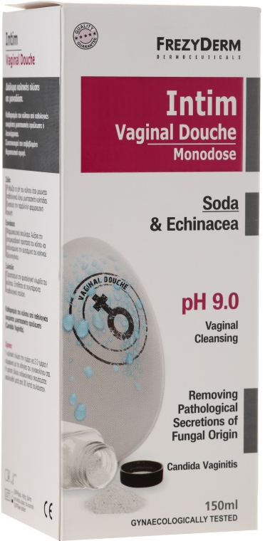 Żel do higieny intymnej - Frezyderm Intim Vaginal Douche Soda & Echinacea Ph 9.0 — Zdjęcie N1