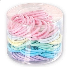 Zestaw kolorowych gumek w pudełku, 42188 - Top Choice Hair Bands — Zdjęcie N1