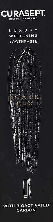 Zestaw - Curaprox Curasept Black Whitening Luxury (t/paste/75ml + toothbrush) — Zdjęcie N3