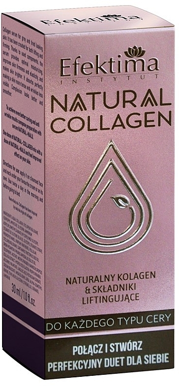 Serum kolagenowe do skóry poszarzałej i zmęczonej - Efektima Natural Collagen — Zdjęcie N1