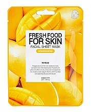 Odżywcza maseczka w płachcie do twarzy Mango - Superfood for Skin Farmskin Fresh Food Mango Mask — Zdjęcie N1