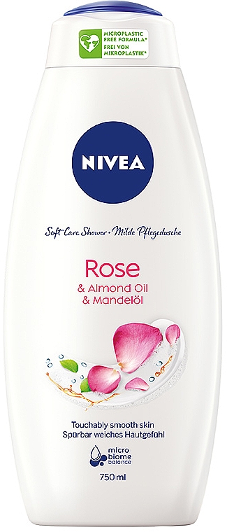 Żel pod prysznic Róża i olej ze słodkich migdałów - NIVEA Rose Shower Gel — Zdjęcie N1