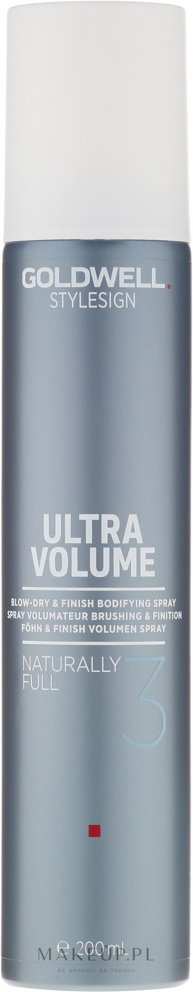 Spray dodający włosom objętości do suszenia blow dry - Goldwell Style Sign Ultra Volume Naturally Full — Zdjęcie 200 ml
