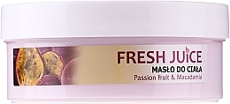 PRZECENA! Masło do ciała Marakuja i makadamia - Fresh Juice Passion Fruit & Macadamia * — Zdjęcie N2