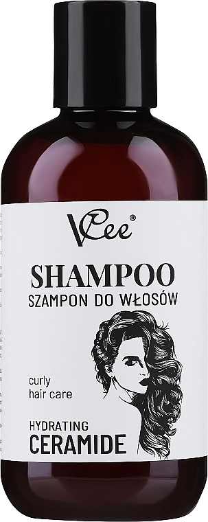 Ceramidowy szampon do włosów kręconych - VCee Hydrating Shampoo For Curly Hair Type With Ceramides — Zdjęcie N1