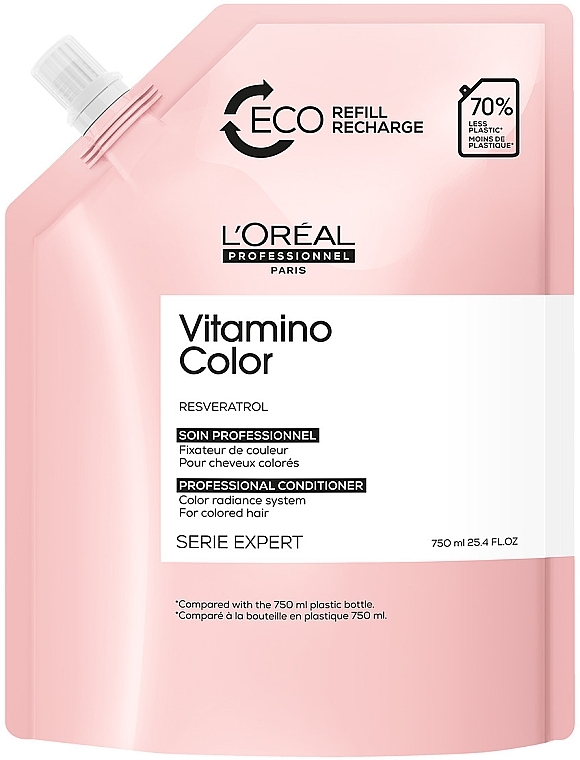 Odżywka do włosów farbowanych - L'Oreal Professionnel Vitamino Color Conditioner Eco Refill (uzupełnienie) — Zdjęcie N1
