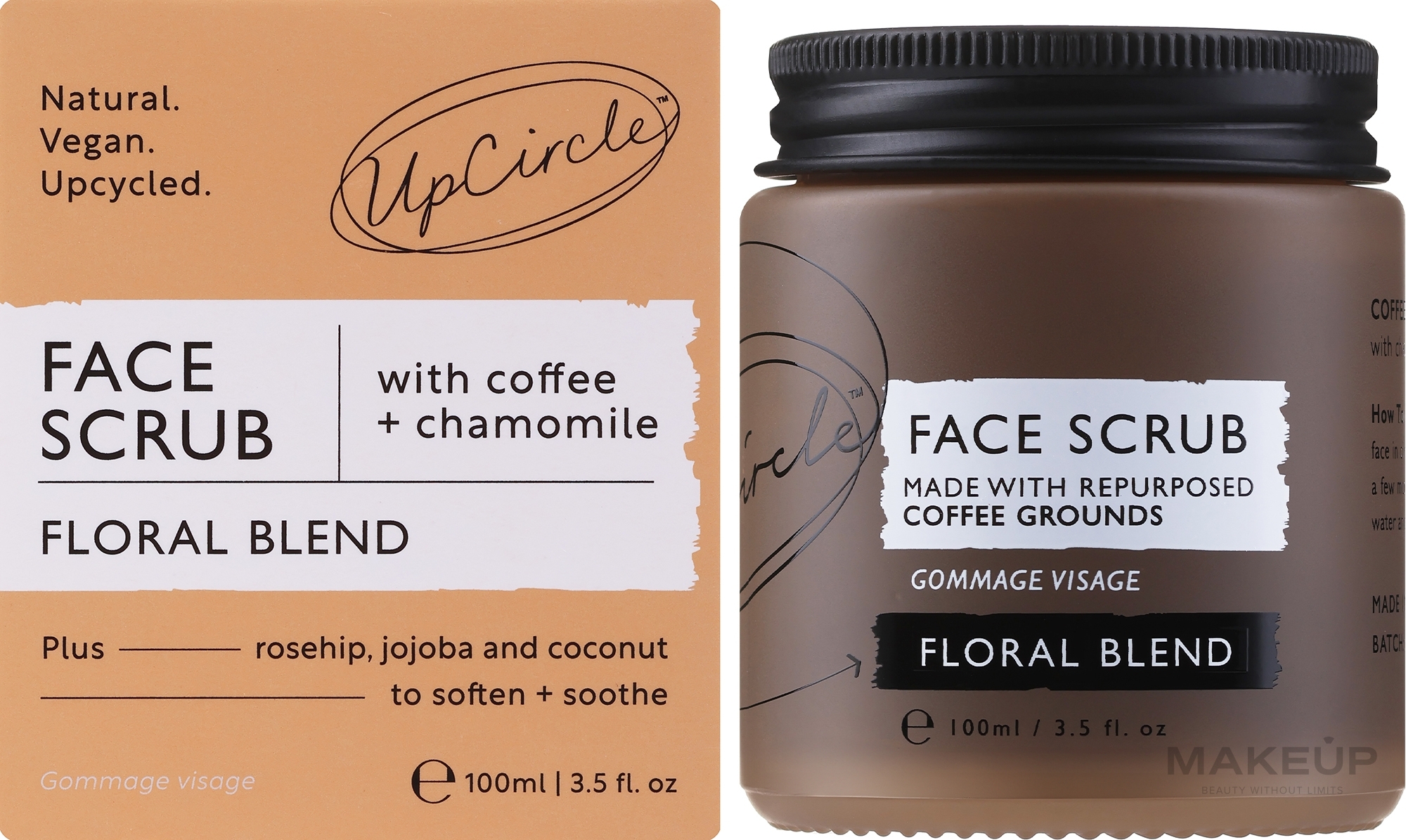 Peeling kawowy do ciała Esencje kwiatowe - UpCircle Coffee Face Scrub Floral Blend  — Zdjęcie 100 ml