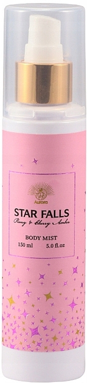 Zestaw - Aurora Star Falls Peony And Cherry (scrub/240ml + bubble/bath/240ml + b/mist/150ml) — Zdjęcie N2