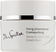 Kremowa maska miodowa do twarzy - Dr. Spiller Honey St.John’s Wort Cream Mask — Zdjęcie N1