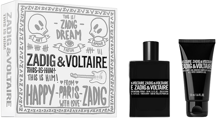 Zadig & Voltaire This Is Him - Zestaw (edt 50 ml + sh/gel 50 ml)  — Zdjęcie N1