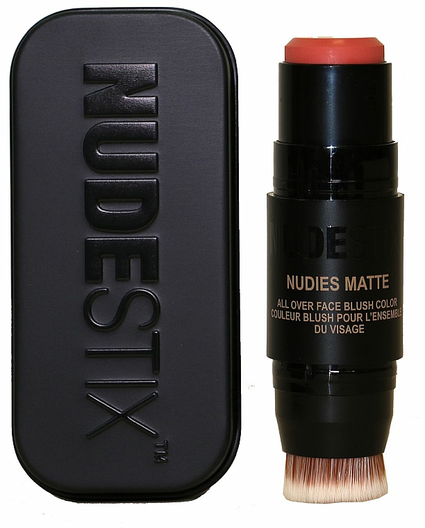 Róż w sztyfcie do policzków - Nudestix Nudies Matte Blush & Bronze — Zdjęcie N1