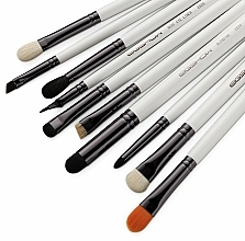 Zestaw pędzli do makijażu, 10 szt - Eigshow Beauty Professional Eye Brush Light Gun Black Set  — Zdjęcie N2