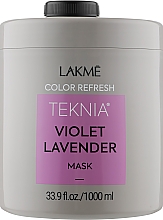 Maska odświeżająca kolor włosów w odcieniach fioletu - Lakmé Teknia Violet Lavender Mask Refresh — Zdjęcie N3