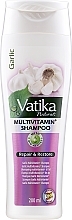 Kup PRZECENA! Regenerujący szampon do włosów z wyciągiem z czosnku - Dabur Vatika Garlic Multivitamin+ Shampoo Repair & Restore *