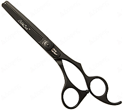 Nożyczki fryzjerskie Silkcut 6,35 - Olivia Garden Black Matt — Zdjęcie N1