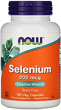 Kapsułki Selen 200 mcg - Now Foods Selenium Essential Mineral — Zdjęcie N2