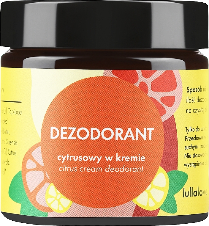 Dezodorant w kremie - Lullalove Deodorant Citrus Cream — Zdjęcie N1