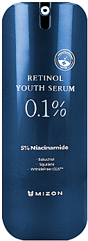 Przeciwstarzeniowe serum do twarzy z retinolem - Mizon 0,1% Retinol Youth Serum — Zdjęcie N1