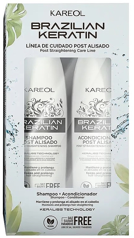 Zestaw - Kareol Brazilian Keratin (shmp 300 ml + cond 300 ml) — Zdjęcie N1