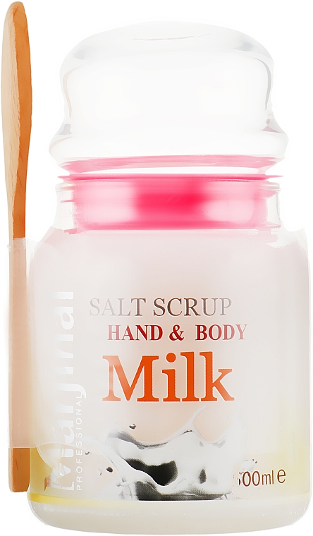 Peeling solny do rąk i ciała Mleko - Marjinal Hand&Body Milk Salt Scrub