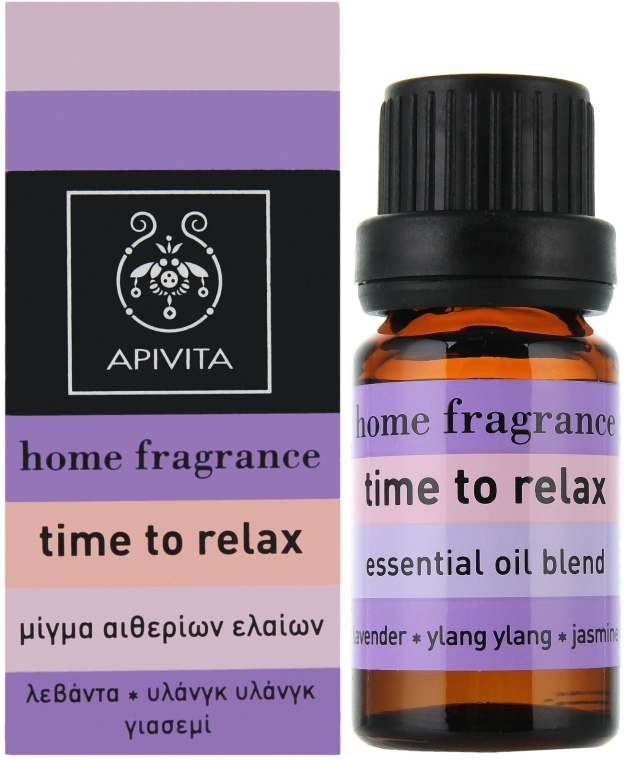 Kompozycja olejków eterycznych Relaks - Apivita Aromatherapy Essential Oil Time to Relax — Zdjęcie N1