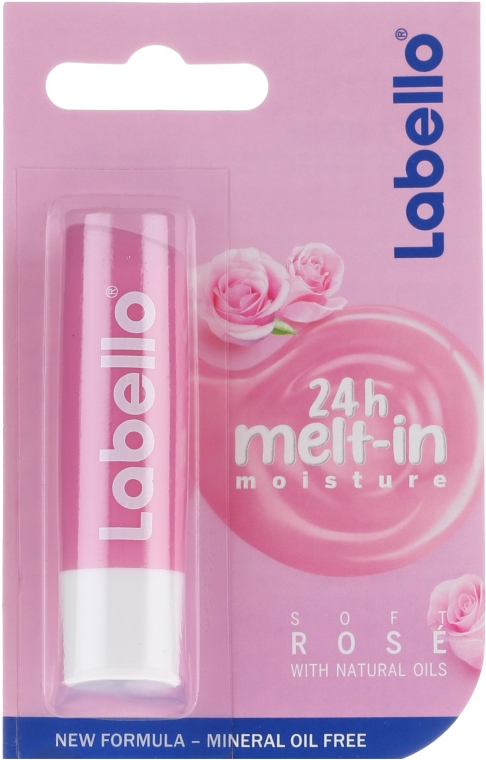 Ochronny balsam do ust Róża - Labello Lip Care Soft Rose Lip Balm — Zdjęcie N1