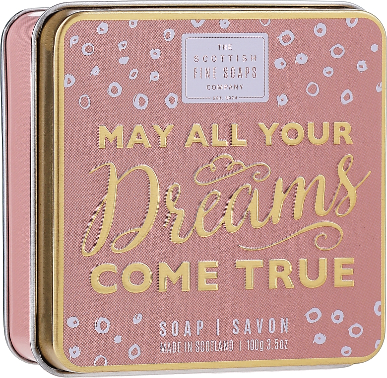 Mydło do ciała w metalowej puszce - Scottish Fine Soaps May All Your Dreams Come True Soap In A Tin — Zdjęcie N1