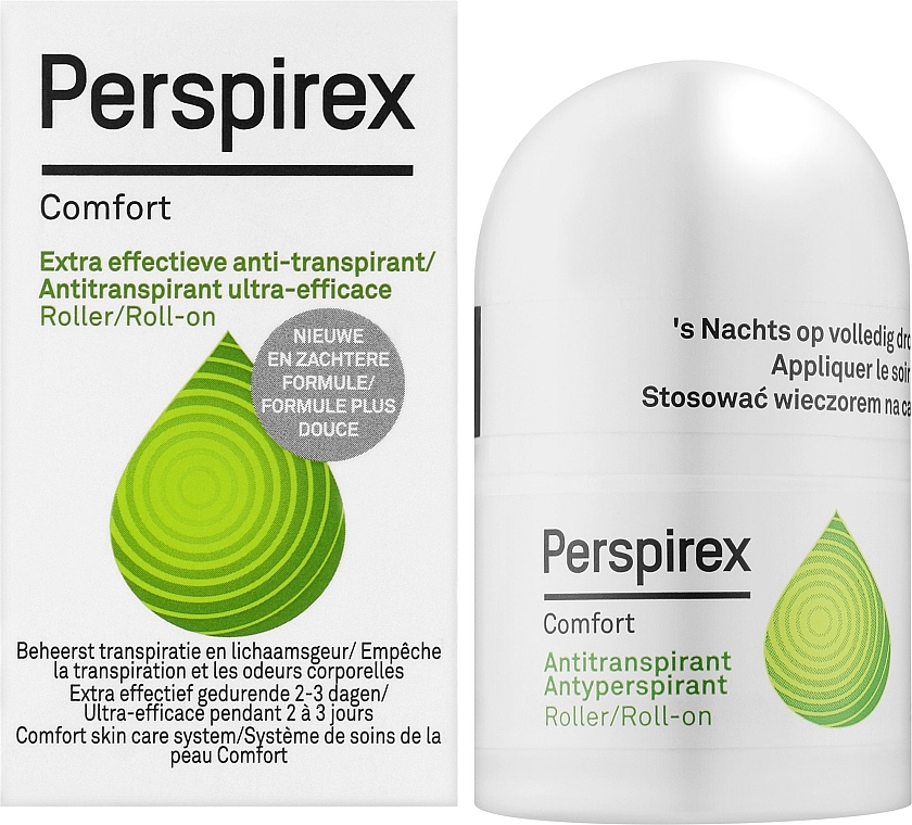 Antyperspirant pielęgnacyjny chroniący przed potem i nieprzyjemnym zapachem - Perspirex Deodorant Roll-on Comfort — Zdjęcie N2