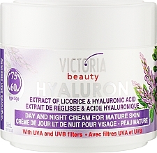 Kup Krem do twarzy z lukrecją - Victoria Beauty Hyaluron Day & Night For Mature Skin 60-75 Age