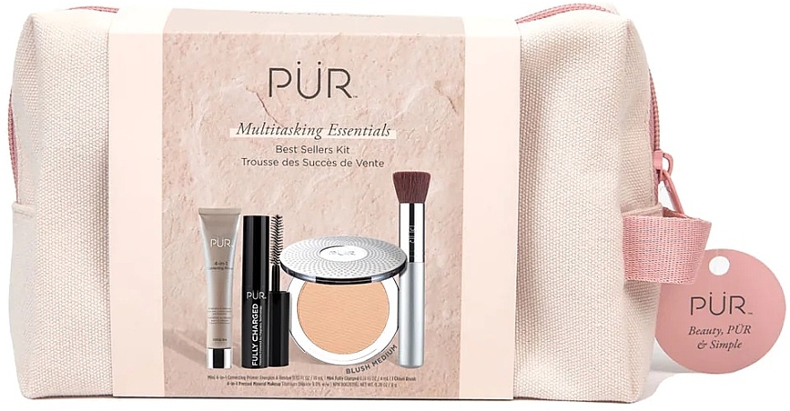 Zestaw, 5 produktów - Pur Multitasking Essential Kit Blush Medium — Zdjęcie N1