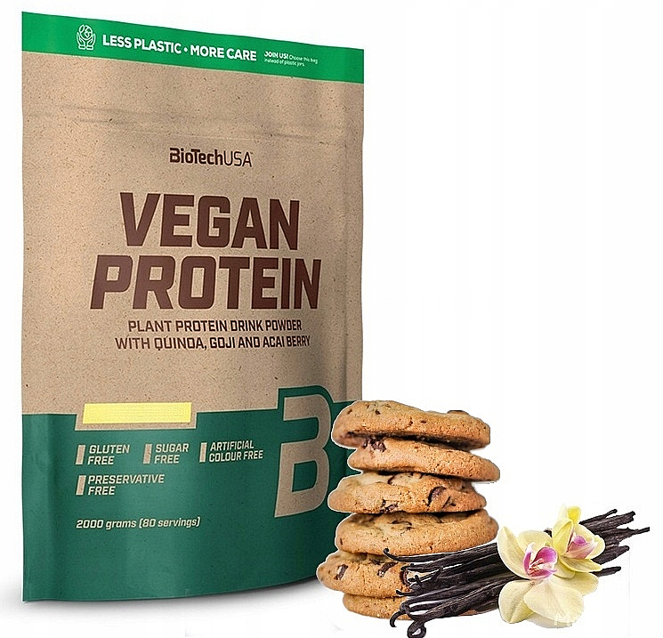 Wegańskie proteiny Ciastko waniliowe - BioTechUSA Vegan Protein — Zdjęcie N1