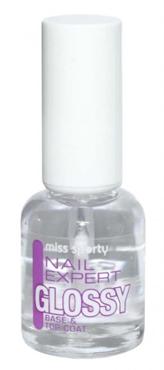 Lakier nawierzchniowy i baza do paznokci - Miss Sporty Nail Expert Base & Top Coat — Zdjęcie N1