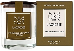 Kup PRZECENA! Świeca zapachowa - Ambientair Lacrosse Sandalwood & Bergamot Candle *