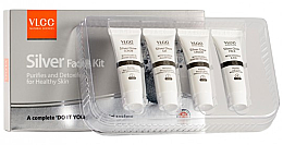 Kup Zestaw - VLCC Silver Facial Kit (peeling/10g + gel/10g + cr/10g + mask/10g)