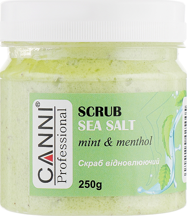 Peeling do ciała z soli morskiej Mięta i mentol - Canni Sea SalT Scrub Mint & Menthol
