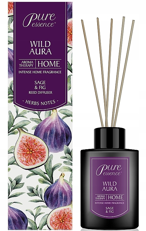 Dyfuzor zapachowy - Revers Pure Essence Aroma Therapy Wild Aura Reed Diffuser — Zdjęcie N1