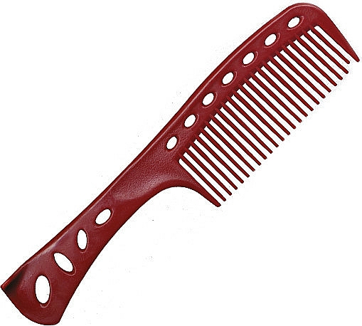Grzebień do koloryzacji i cieniowania, 225 mm, czerwony - Y.S.Park Professional 601 Self Standing Combs Red — Zdjęcie N1
