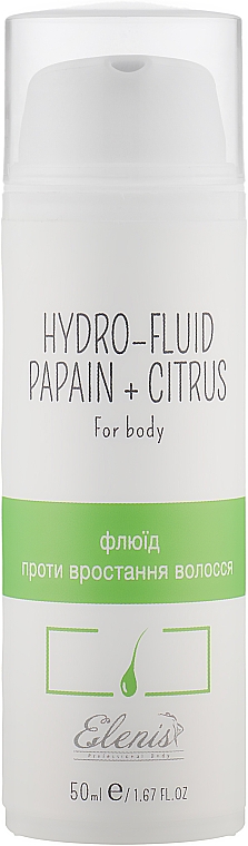 Fluid do ciała hamujący porost włosów - Elenis Hydro-Fluid Papain+Citrus