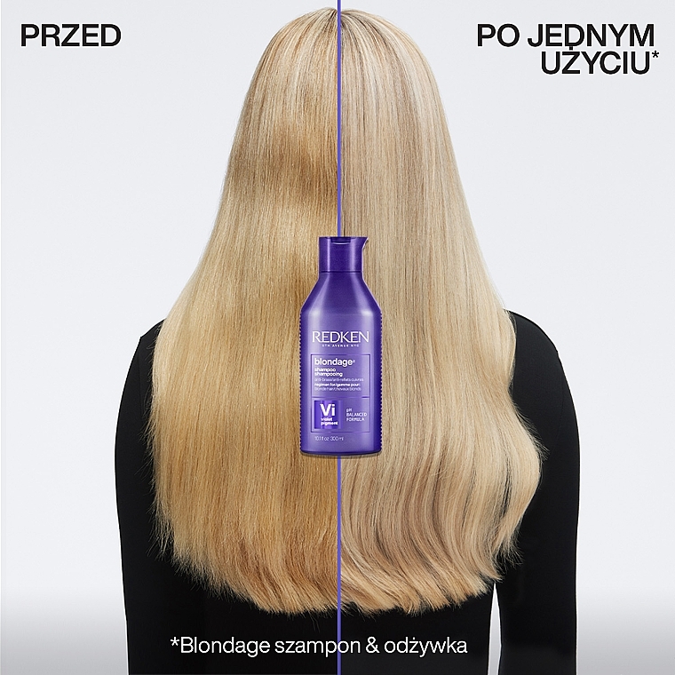 Maska neutralizująca żółte tony włosow blond i rozjaśnianych - Redken Color Extend Blondage Express Anti-Brass Mask — Zdjęcie N4