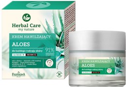 Krem nawilżający do każdego rodzaju skóry na dzień i na noc Aloes - Farmona Herbal Care Moisturizing Cream — Zdjęcie N1