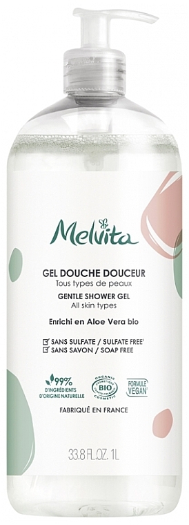 Żel pod prysznic z aloesem - Melvita Aloe Vera Bio Shower Gel — Zdjęcie N1
