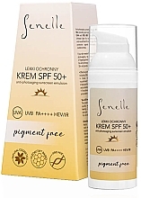 Kup PRZECENA! Lekki ochronny krem przeciwsłoneczny - Senelle Light Protective Face Cream Pigment Free SPF 50 +  *