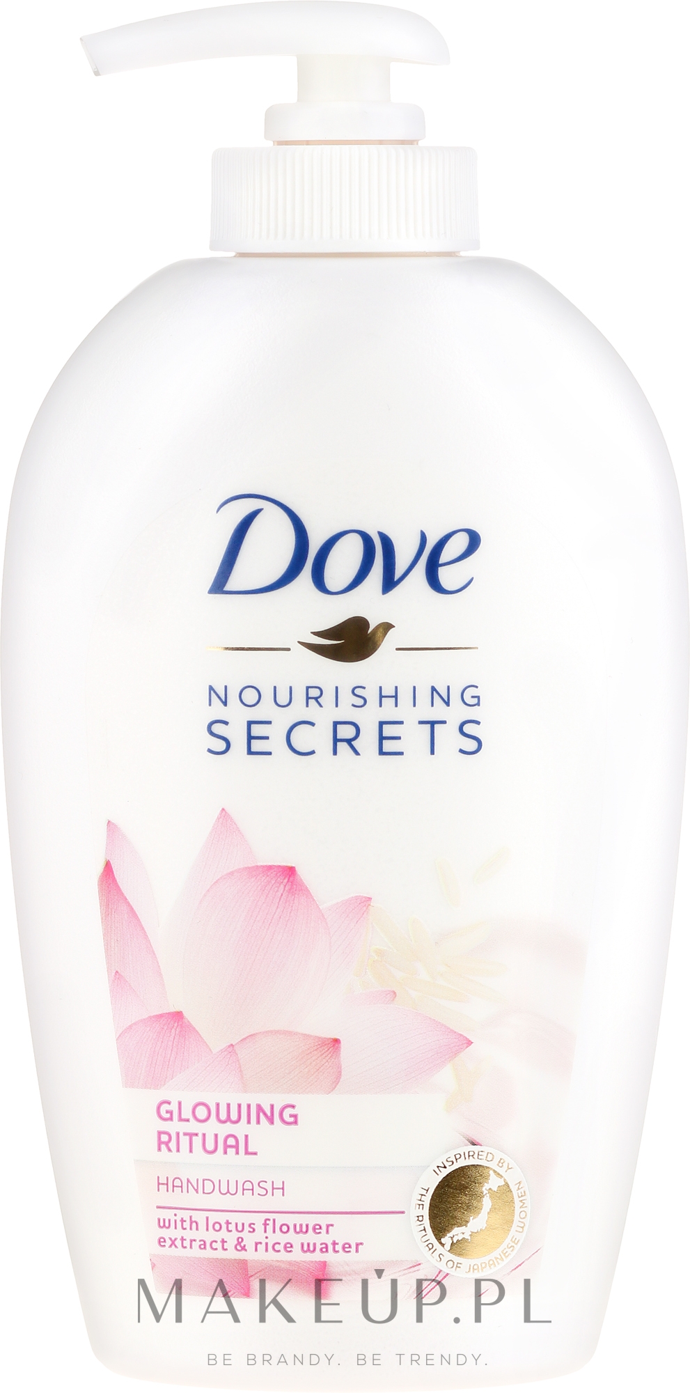 Mydło w płynie do rąk z ekstraktem z kwasu lotosu z wodą ryżową - Dove Nourishing Secrets Glowing Ritual Hand Wash — Zdjęcie 250 ml