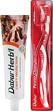 Zestaw "Clove" - Dabur Herb`l (toothbrush + toothpaste 150 g) — Zdjęcie N2