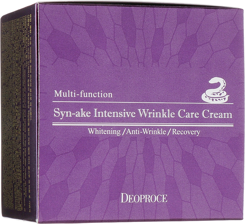 Intensywny krem do twarzy z jadem węża - Deoproce Syn-Ake Intensive Wrinkle Care Cream