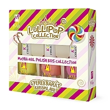 Zestaw lakierów do paznokci - Moyra Kids Effect Nail Polish Lollipop Collection (3x7ml) — Zdjęcie N1