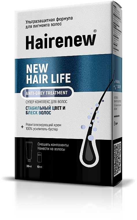 Ultraochronny kompleks przeciw siwym włosom - Hairenew New Hair Life Anti-Grey Treatment