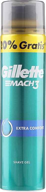 Kojący żel do golenia - Gillette Mach 3 Extra Comfort — Zdjęcie N1